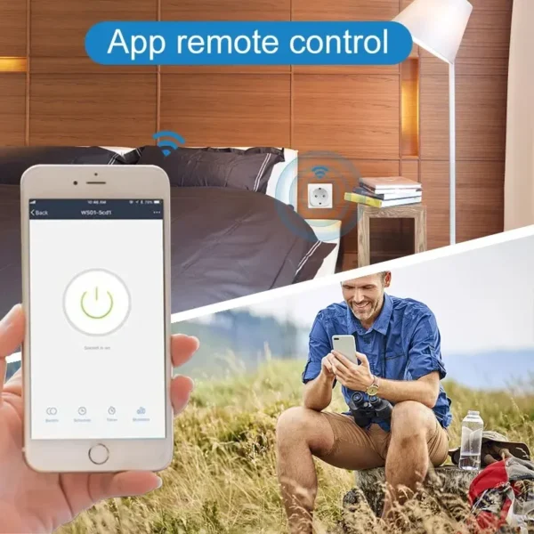 Tuya Smart Socket EU16A/20A Wifi Smart Plug With Power Monitoring Smart Life APP Remote Control Support Google Assistant Alexa - Image 5