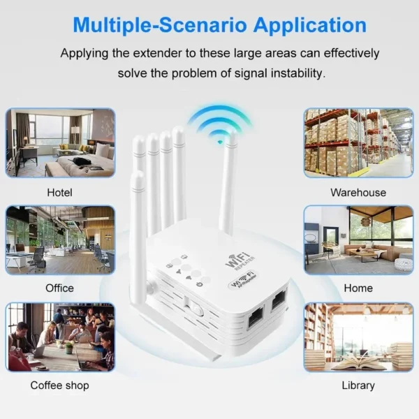 1200Mbps WiFi Repeater Wifi Amplifier Signal Wifi Extender Network Wi fi Booster 2.4G 5Ghz Long Range Wireless Wi-fi Repeater - Image 4